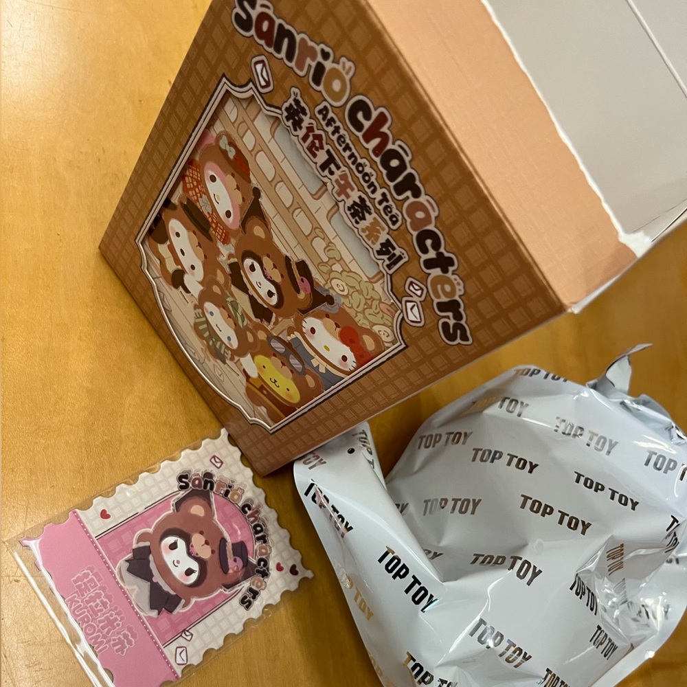 Sanrio Afternoon Tea plush bag charm - Kuromi